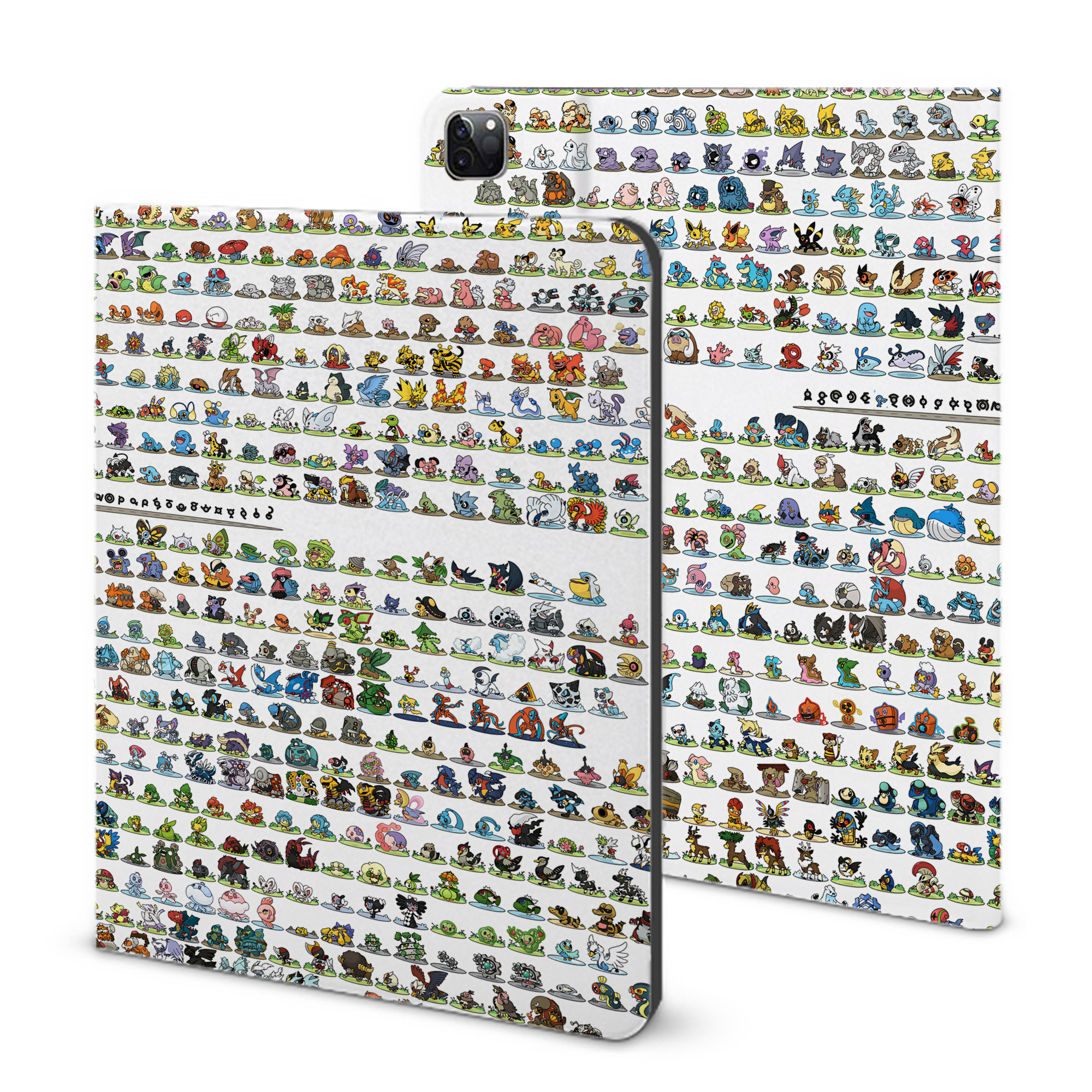 （画像用） ポケットモンスター Pokémon IPad ケース ブック型 PUレザー TPU 耐衝撃 軽量 薄型 ペン収納なし 全面保護 IPad 各モデル対応